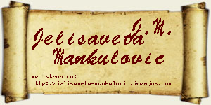 Jelisaveta Mankulović vizit kartica